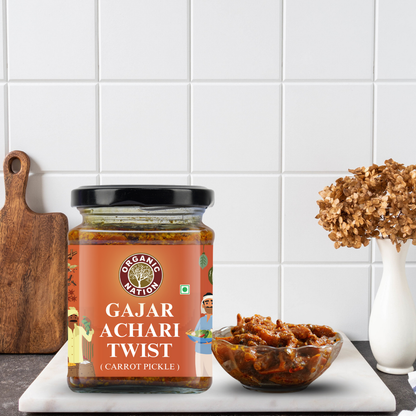 GAJAR ACHARI TWIST (Carrot Pickle)