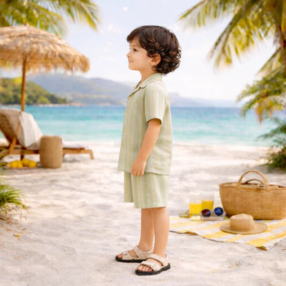 Modern Summer Cord Set for Boys – Soft & Breathable