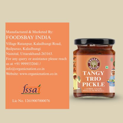 TANGY TRIO PICKLE (Khatta Meetha Pickle)