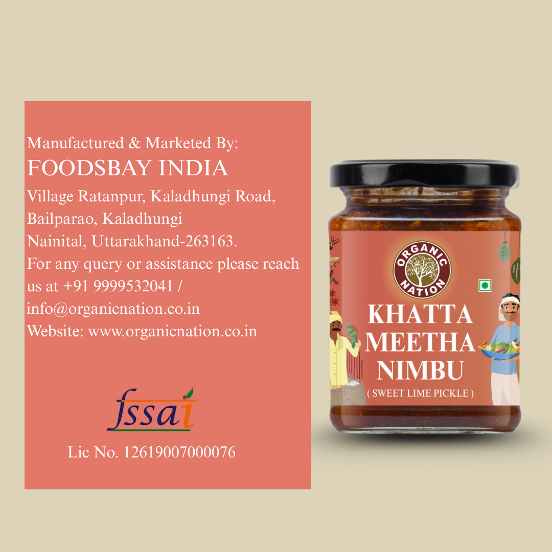 KHATTA MEETHA NIMBU (Sweet Lemon Pickle)