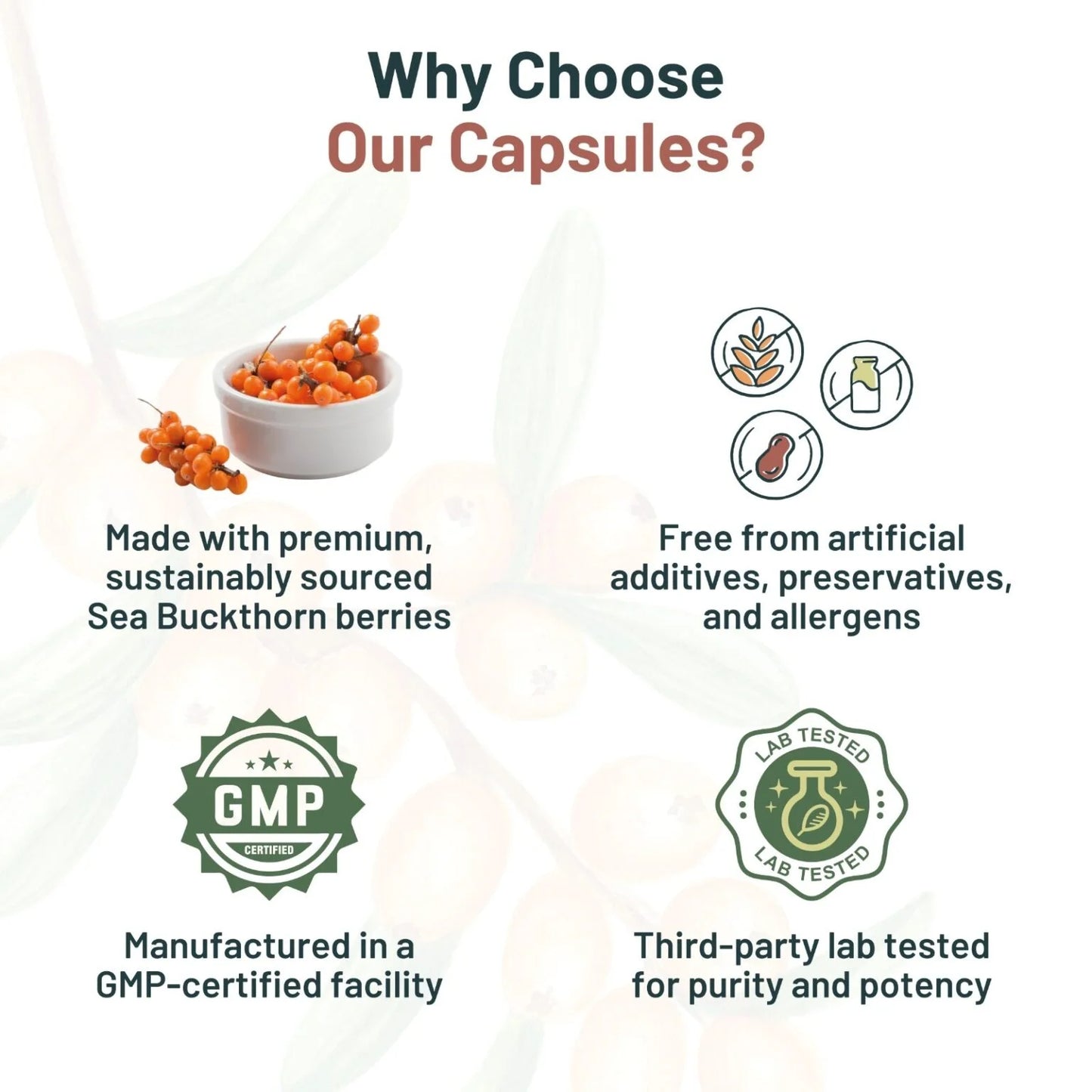 Bionode Organic Sea Buckthorn Oil Capsules