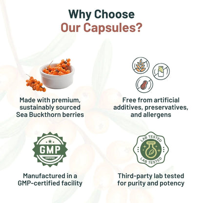 Bionode Organic Sea Buckthorn Oil Capsules