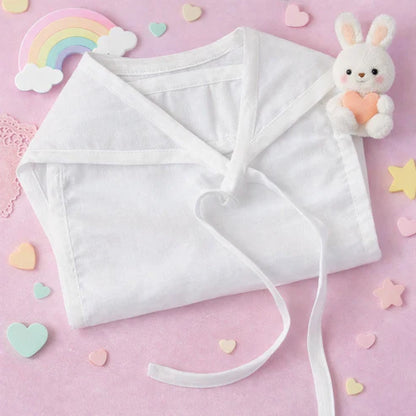 Embroidered Premium Cotton Baby Jhabla with 2 Nappies | For Newborn Boys & Girls