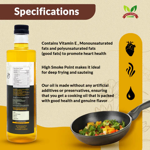 Wood Pressed Groundnut Oil