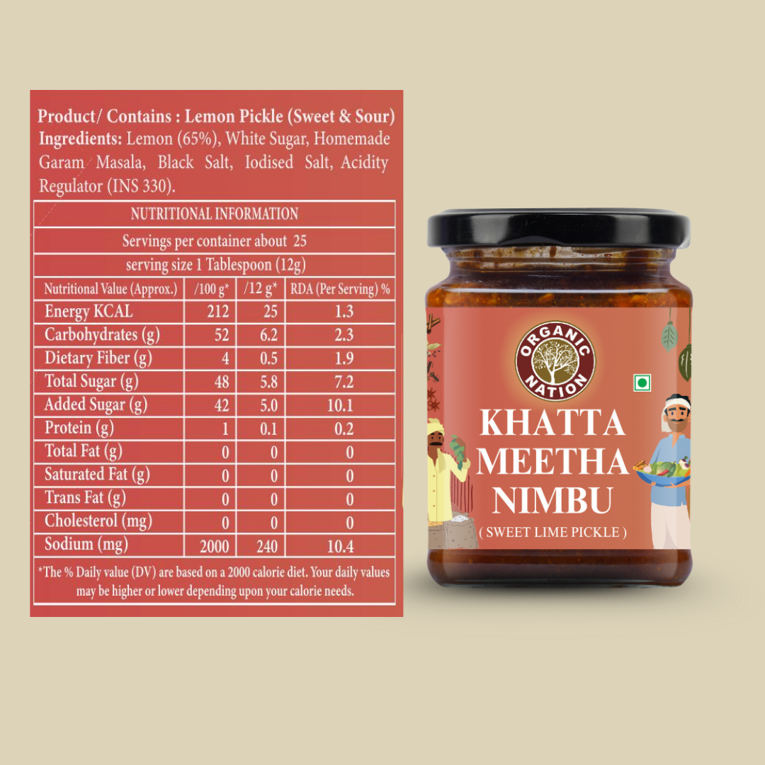 KHATTA MEETHA NIMBU (Sweet Lemon Pickle)