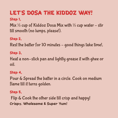 Kiddoz Kitchen Multi Millet Beetroot Dosa Mix