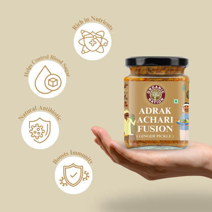 ADRAK ACHARI FUSION (Ginger Pickle)