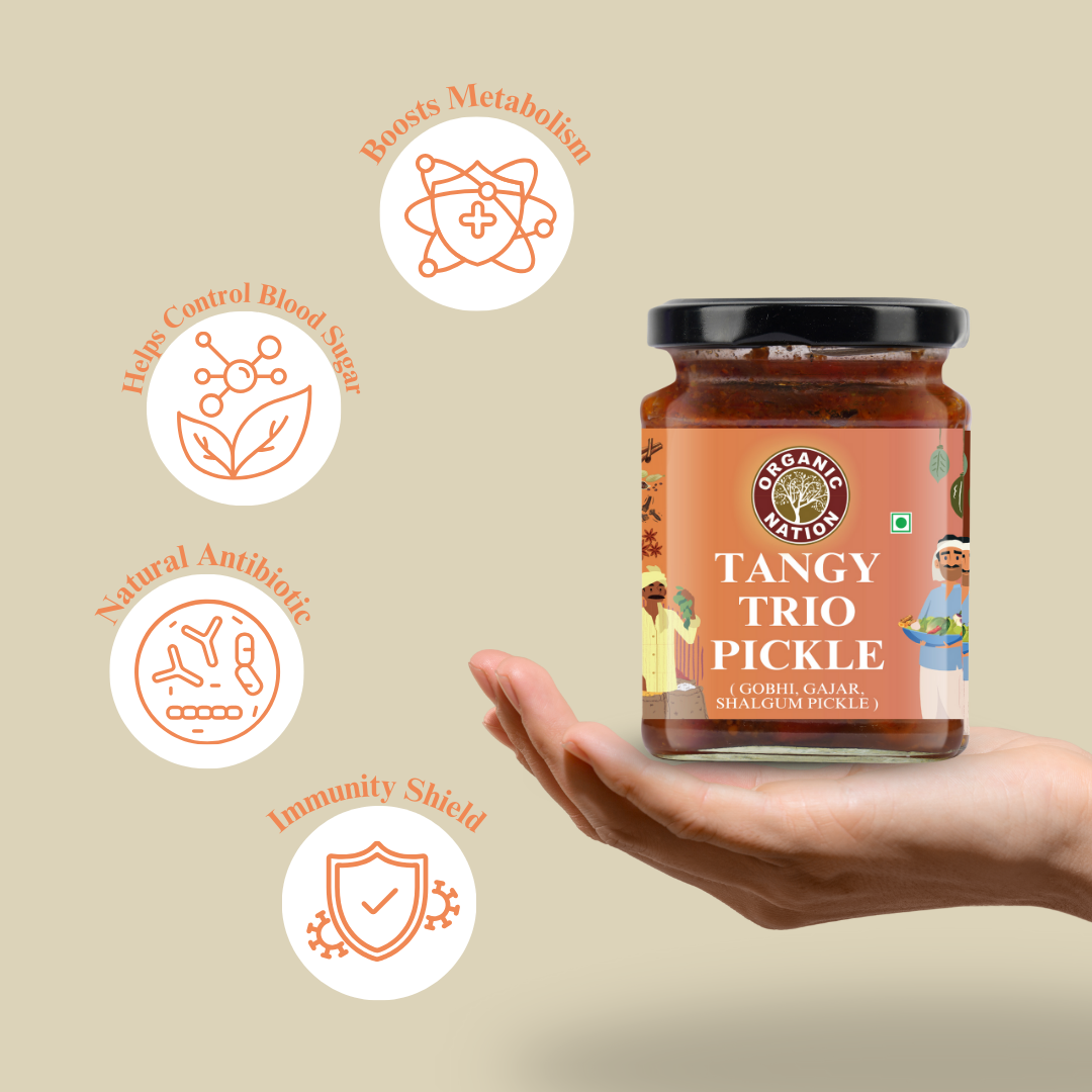 TANGY TRIO PICKLE (Khatta Meetha Pickle)