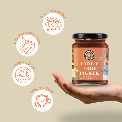 TANGY TRIO PICKLE (Khatta Meetha Pickle)