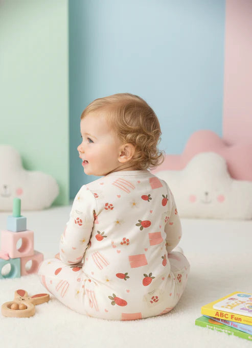 Tiny Tiggy Ultra-Soft Bamboo Cotton Full Sleeves Romper- All season wear