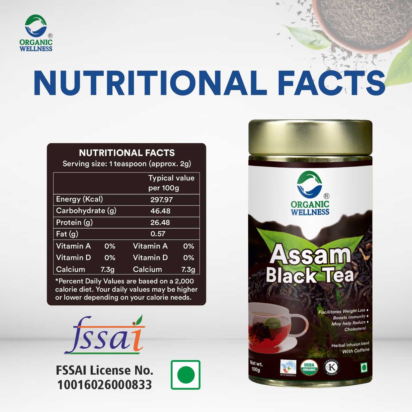 Organic Wellness Assam Black Tea