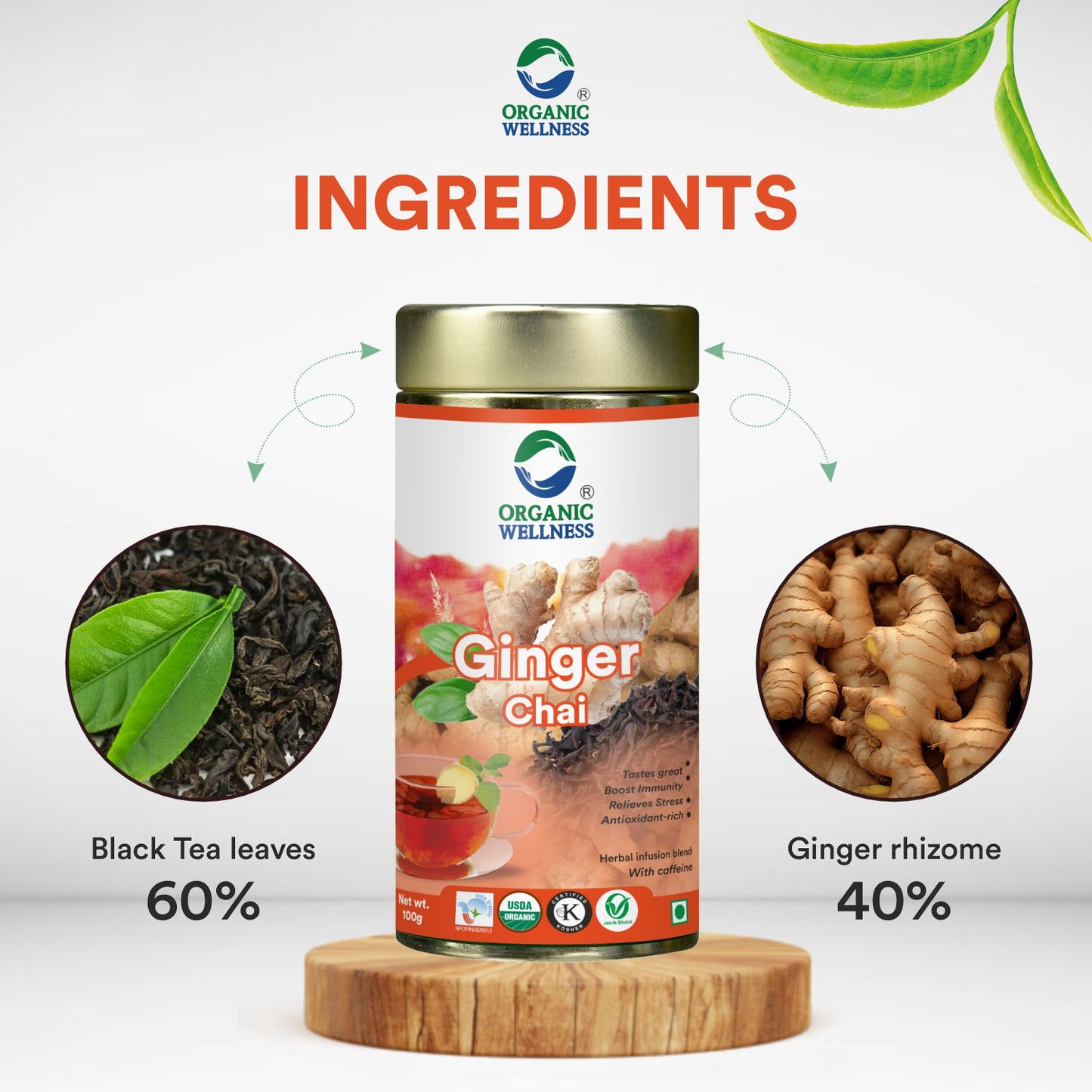 Organic Wellness Ginger Chai