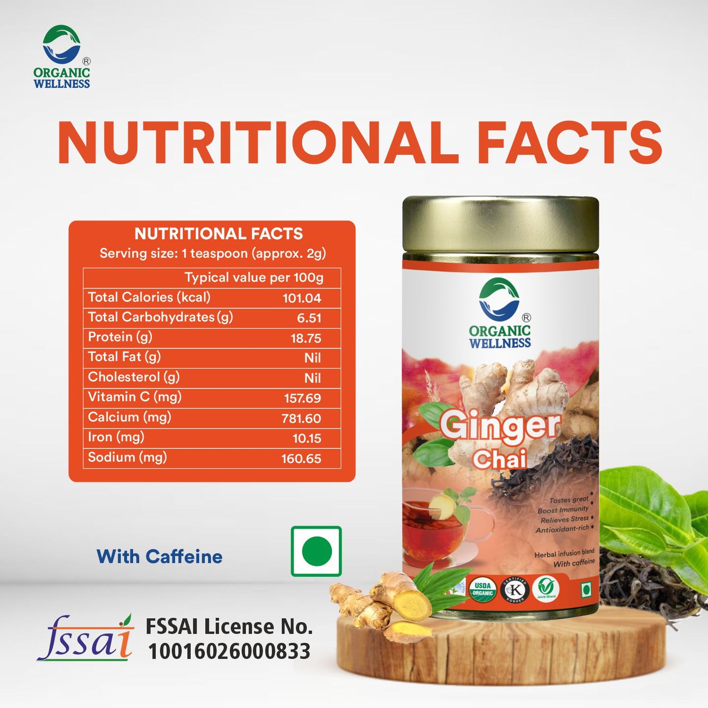 Organic Wellness Ginger Chai