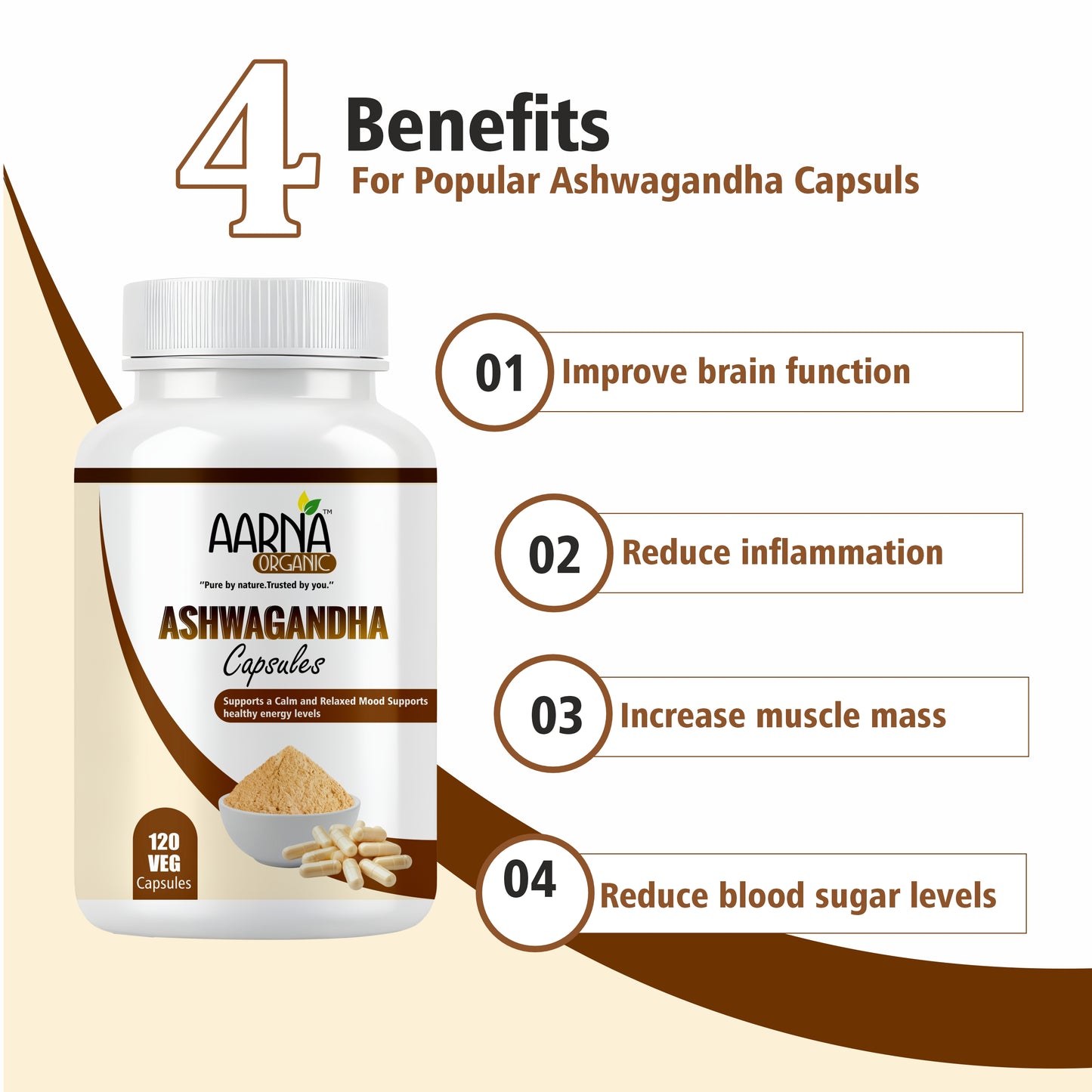 Aarna Organic Ashwgandha Capsules