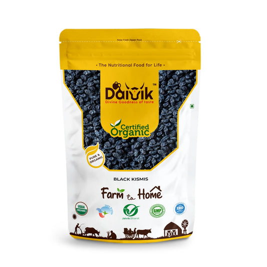ORGANIC BLACK KISMIS/RAISINS/DRIED GRAPES