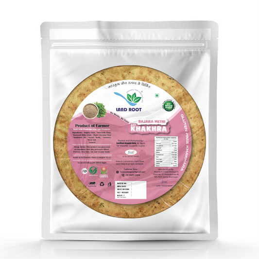 Organic Gluten Free Bajara Methi Khakhra