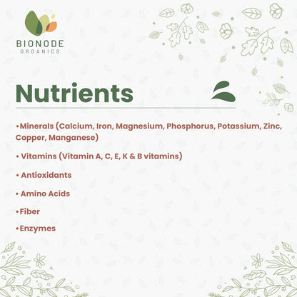 Bionode Organic Barley Grass Powder