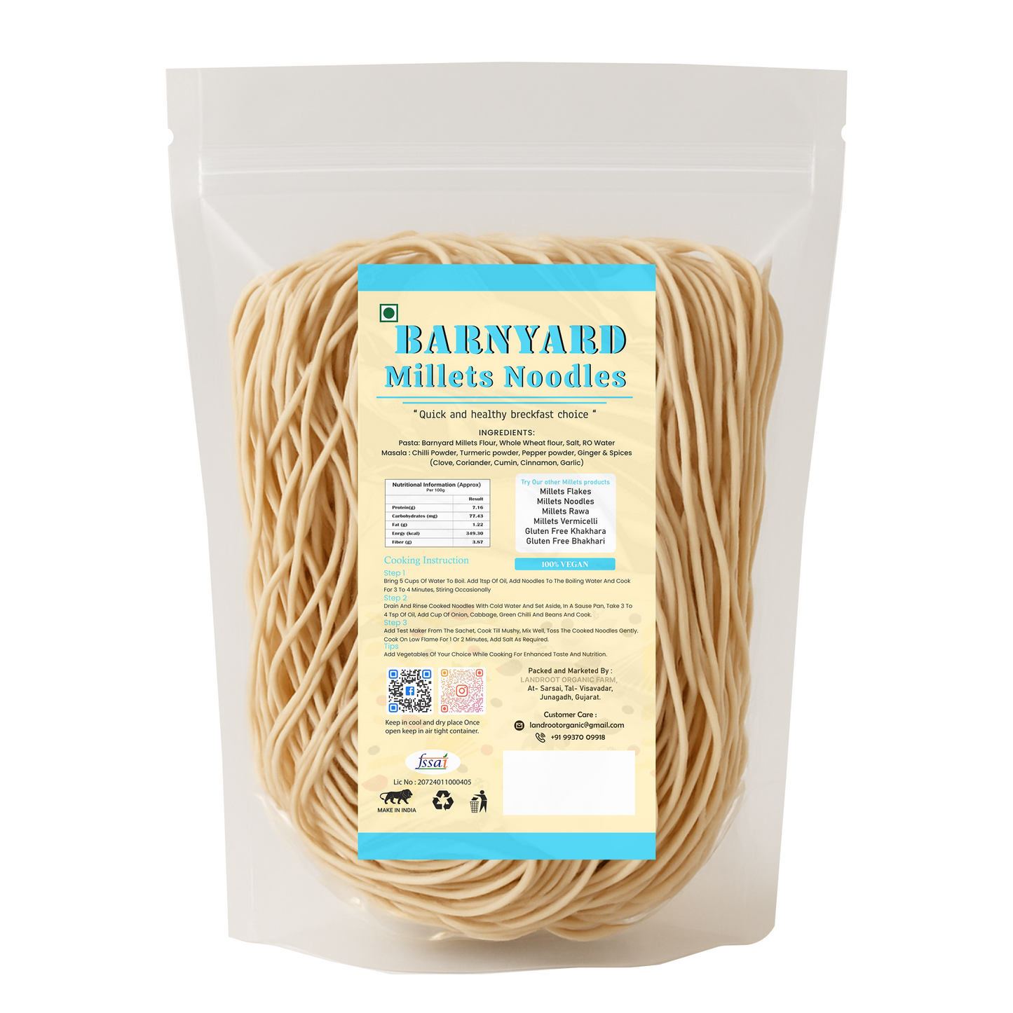 Banyard Millets Noodles