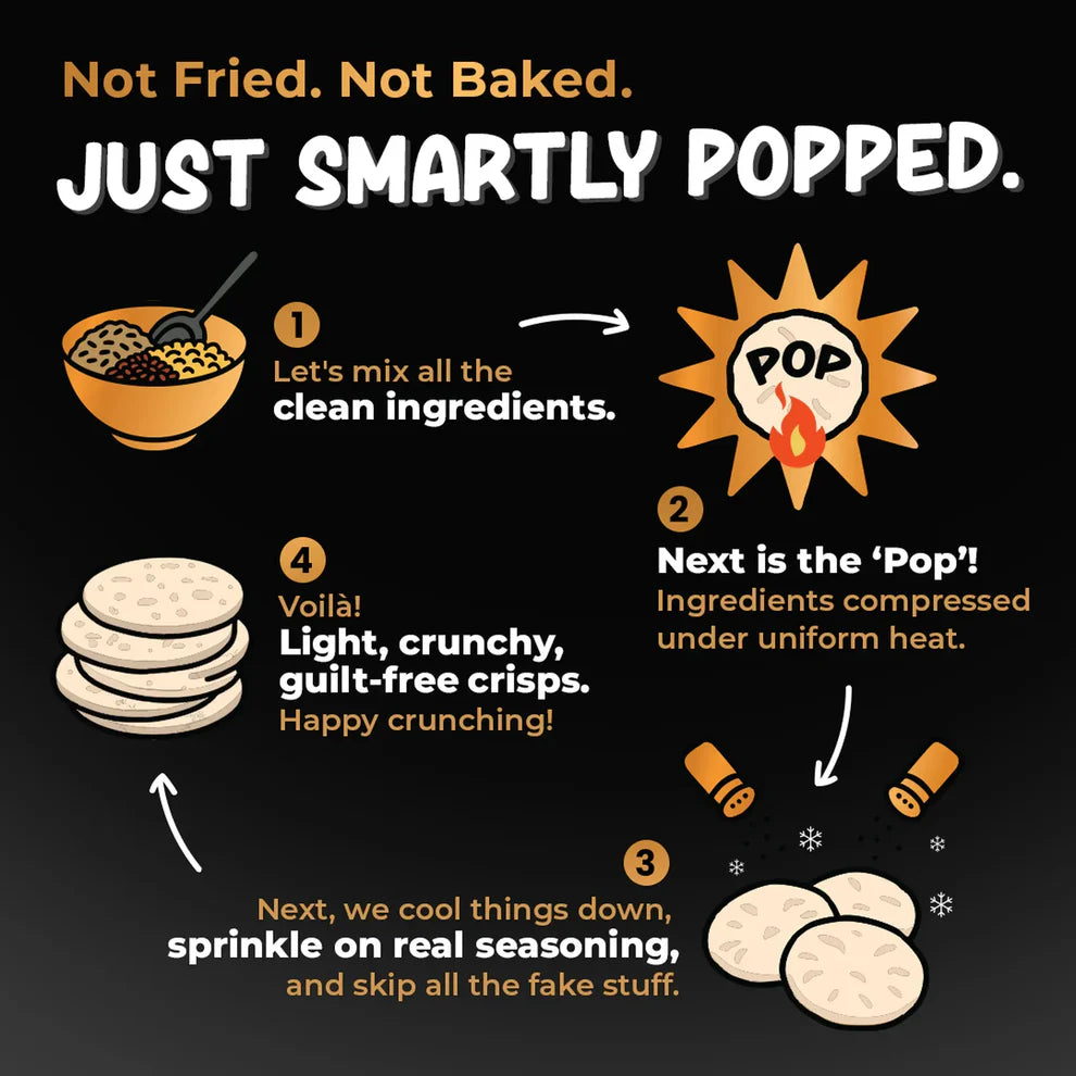 Brown rice Crisps,Black Truffle - 55 GM