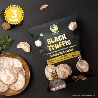 Brown rice Crisps,Black Truffle - 55 GM