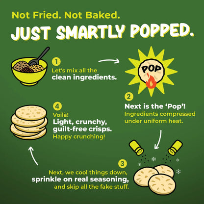 Brown rice Crisps, Cream & Onion - 55 GM