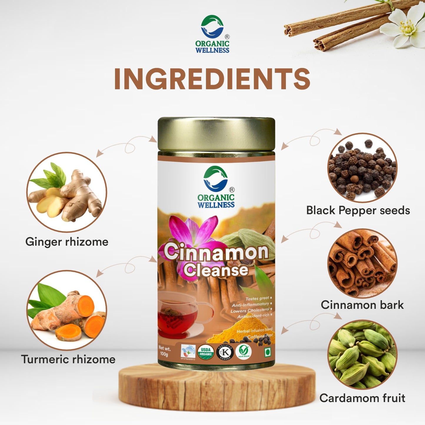 Organic Wellness Cinnamon Cleanse Tea