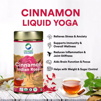 Organic Wellness Cinnamon Indian Rose Tea
