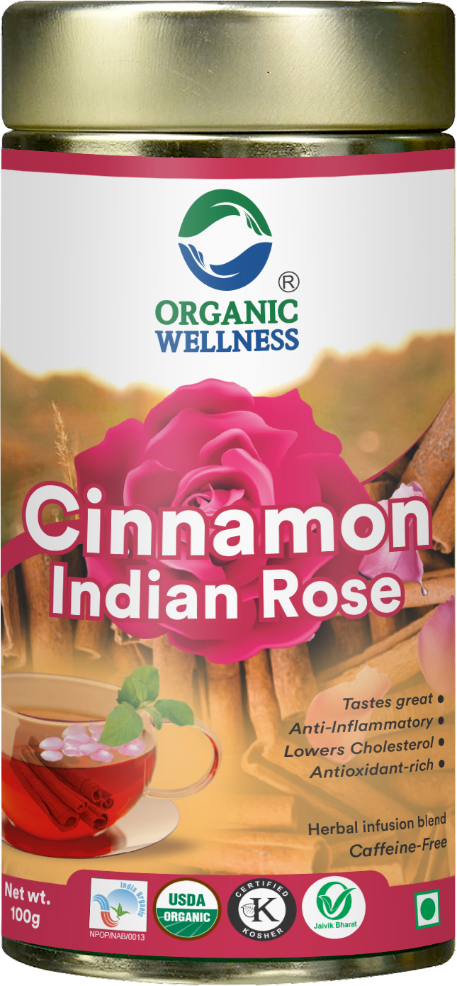 Organic Wellness Cinnamon Indian Rose Tea