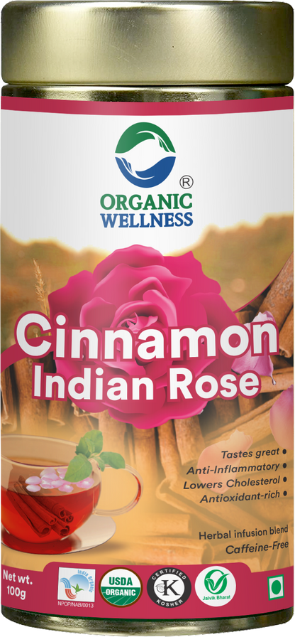 Organic Wellness Cinnamon Indian Rose Tea
