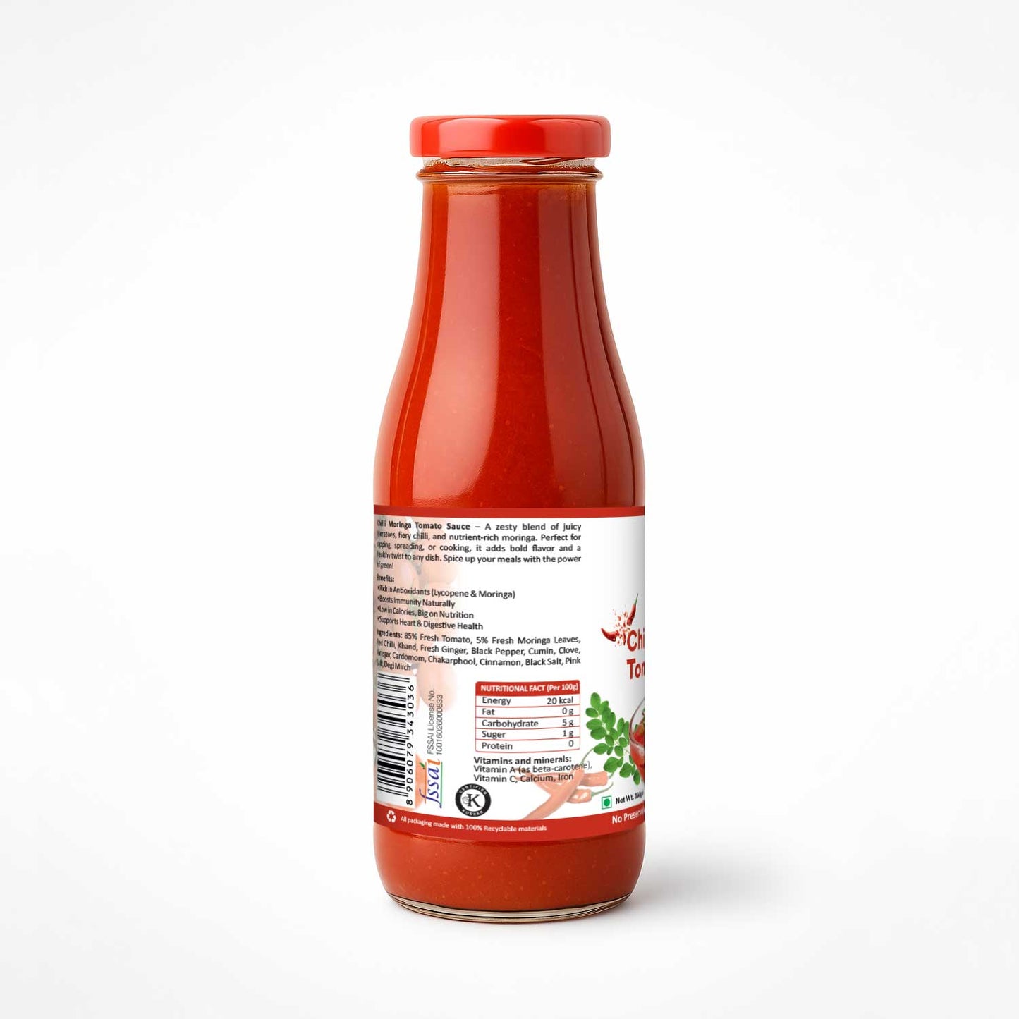 Organic Wellness Chilli Moringa Tomato Sauce
