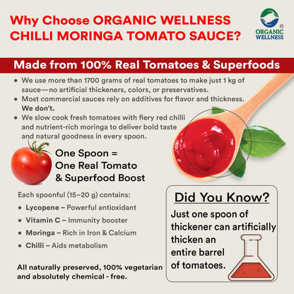 Organic Wellness Chilli Moringa Tomato Sauce