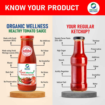 Organic Wellness Chilli Moringa Tomato Sauce