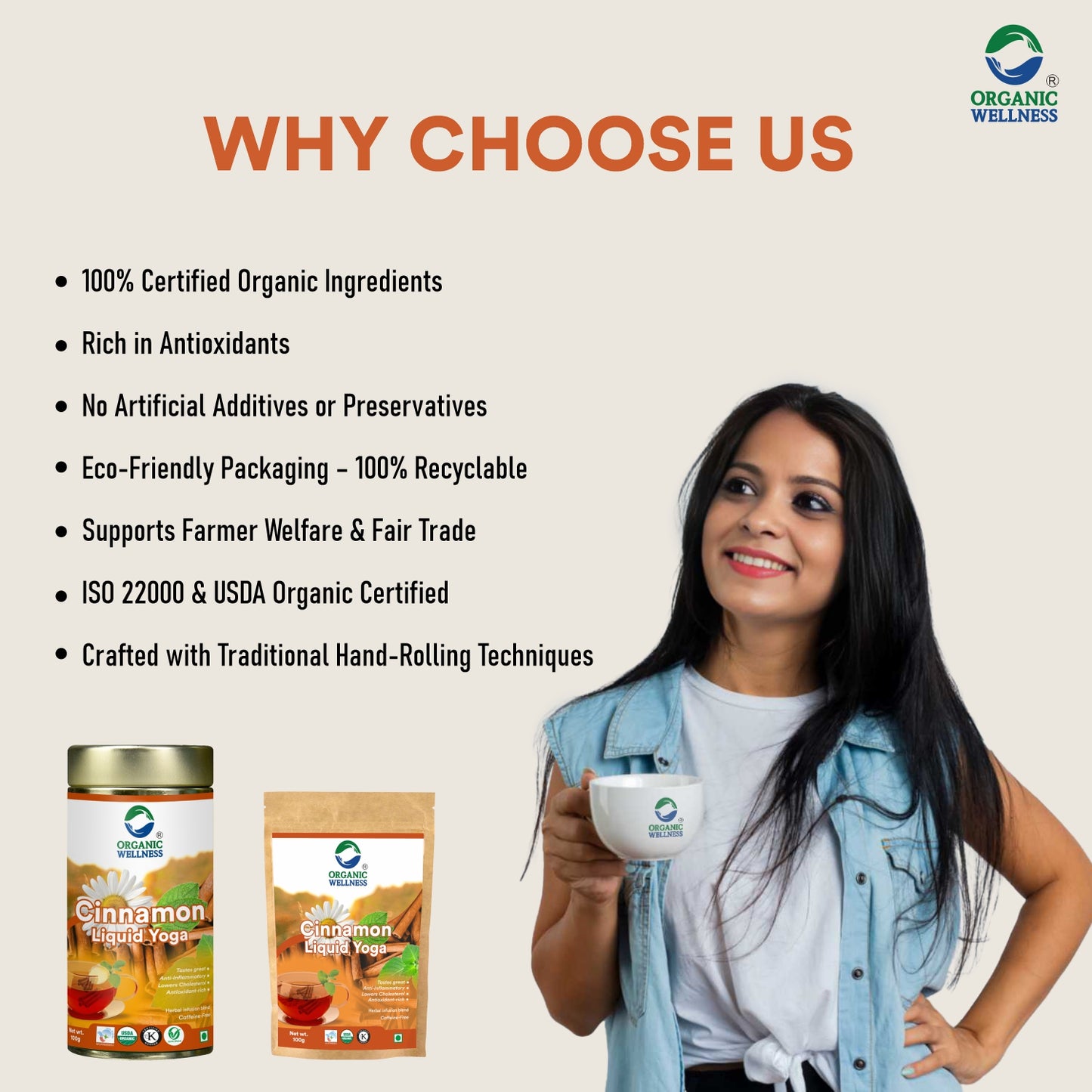 Organic Wellness Cinnamon Liquid Yoga Tea