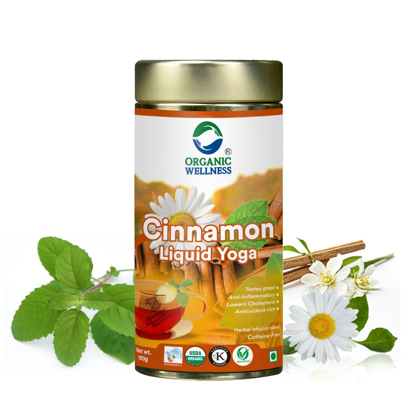 Organic Wellness Cinnamon Liquid Yoga Tea