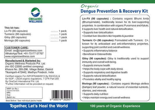Organic Wellness Dengue Prevention and Recovery Kit