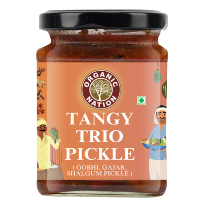 TANGY TRIO PICKLE (Khatta Meetha Pickle)