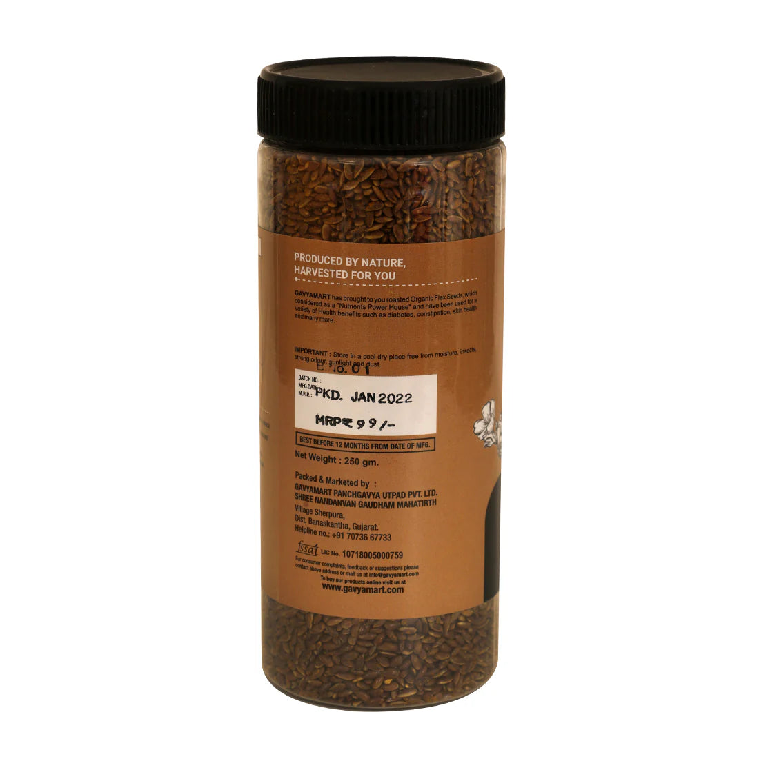 Gavyamart Roasted Flax Seeds