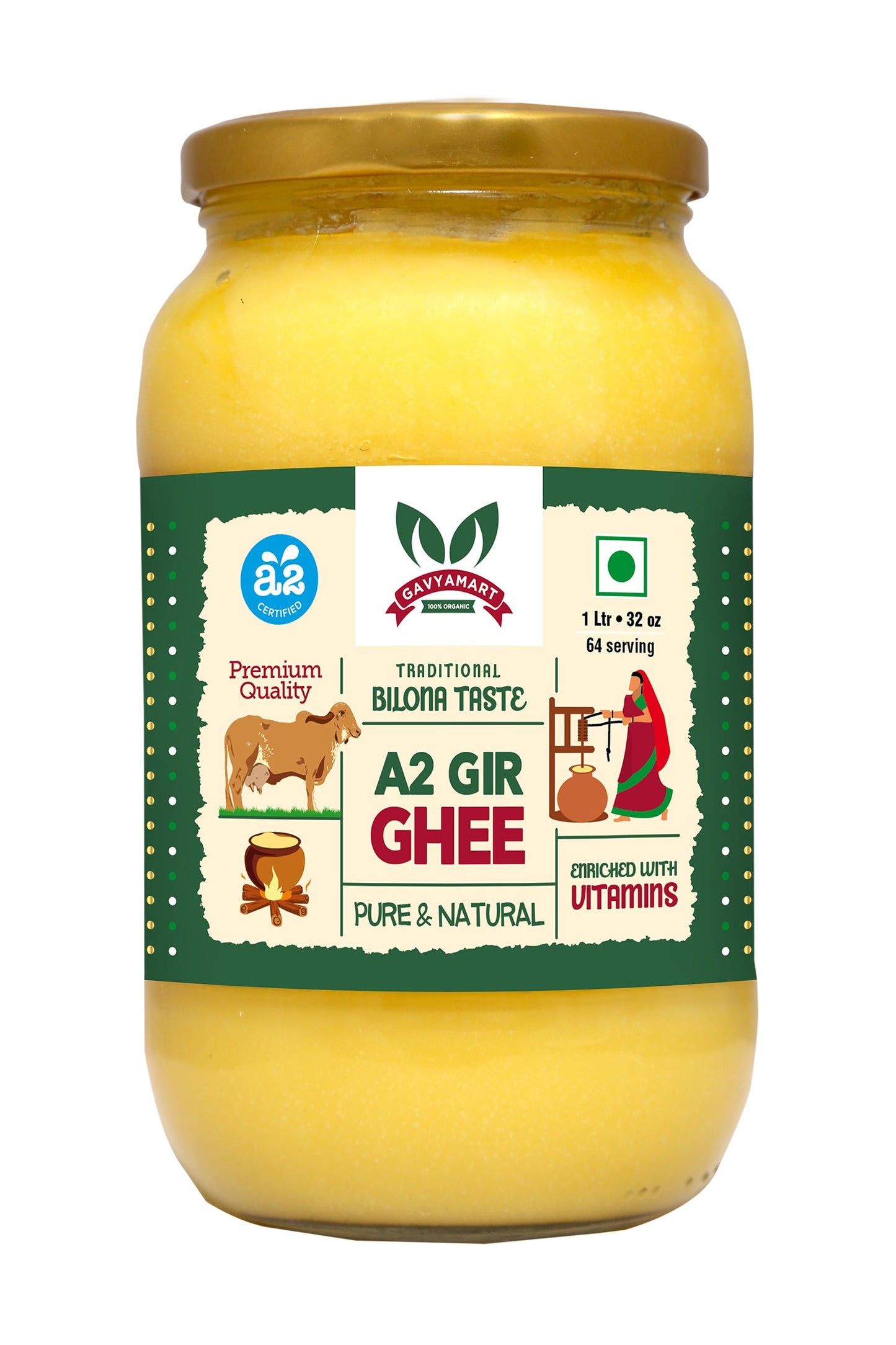 Gavyamart Pure Gir Cow A2 Ghee