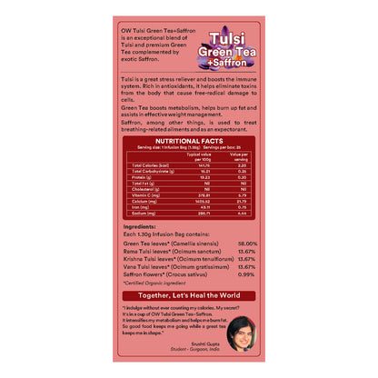 Green Tea + Saffron