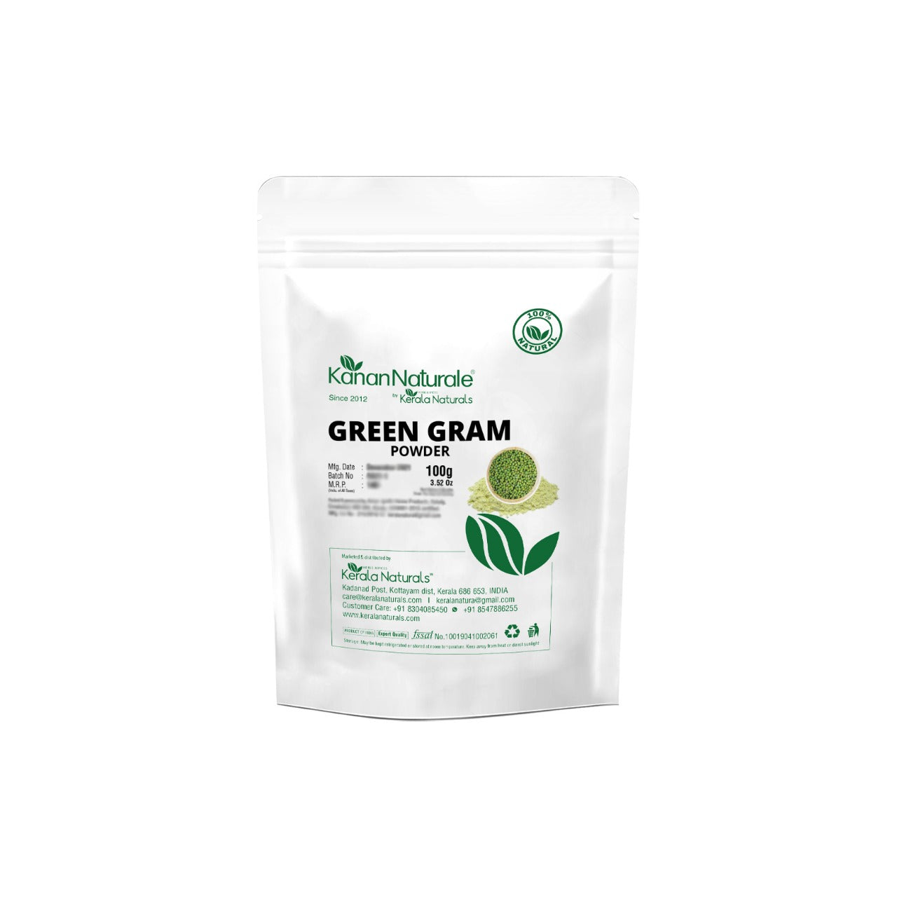 Kerala Naturals Green Gram Powder – Kemfree Marketplace
