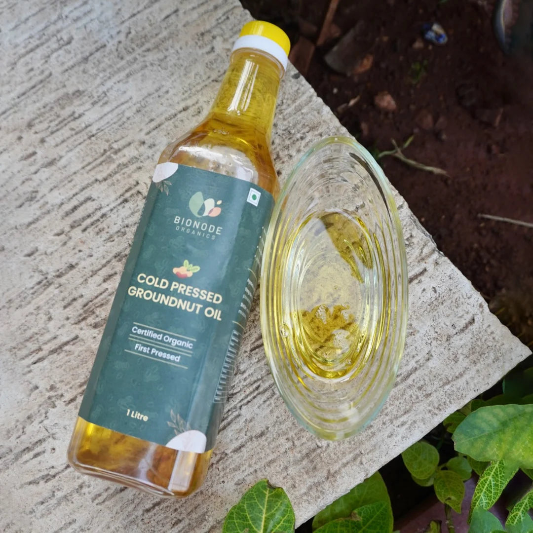 Bionode Organic Cold Pressed Groundnut Oil