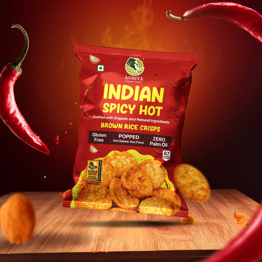 Brown rice Crisps, Indian Spicy Hot - 55 GM