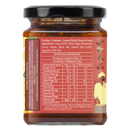 KHATTA MEETHA NIMBU (Sweet Lemon Pickle)