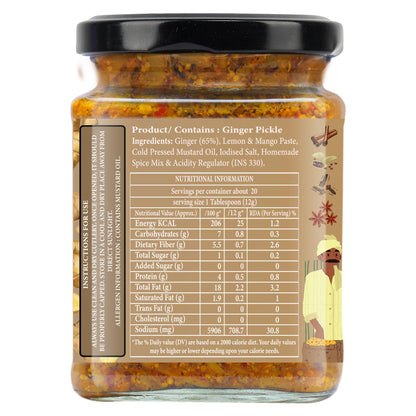 ADRAK ACHARI FUSION (Ginger Pickle)