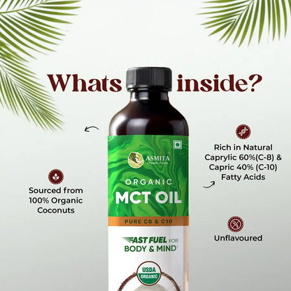 Organic MCT Oil | C8 60% | C10 40%