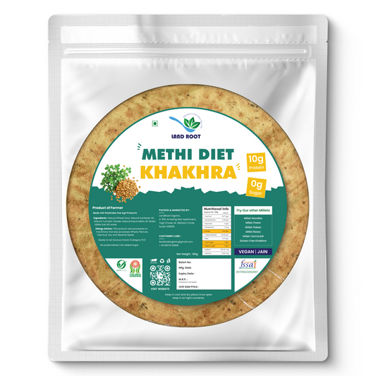 LandRoot Organic Methi Diet Khakhra