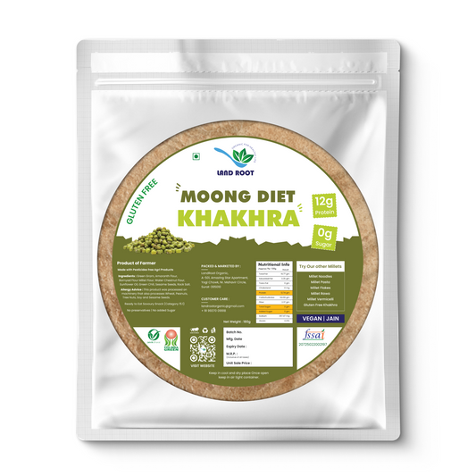 LandRoot Organic Gluten Free Moong Diet Khakhra