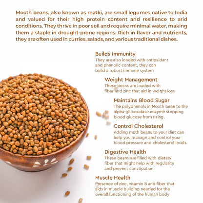 Organic Desi Mooth Bean (Matki Bean)