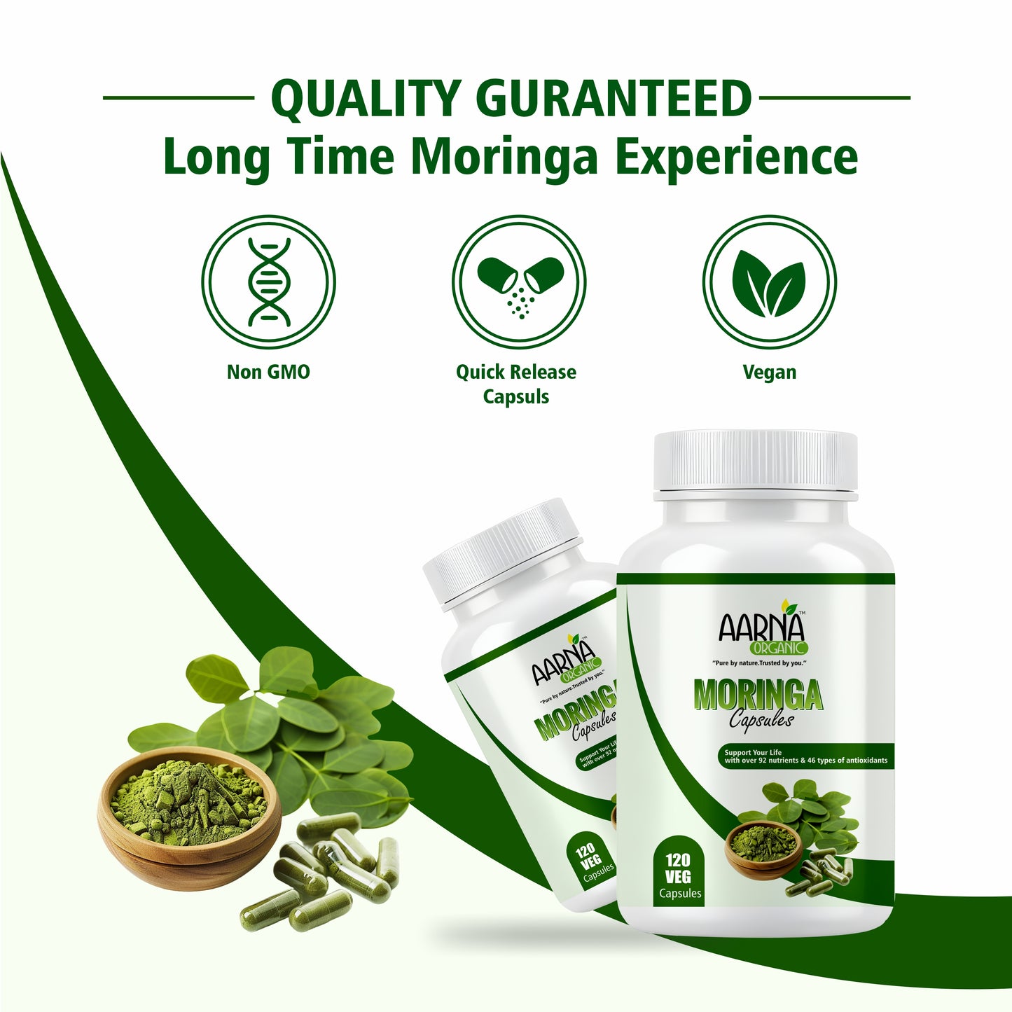 Aarna Organic Moringa Capsules