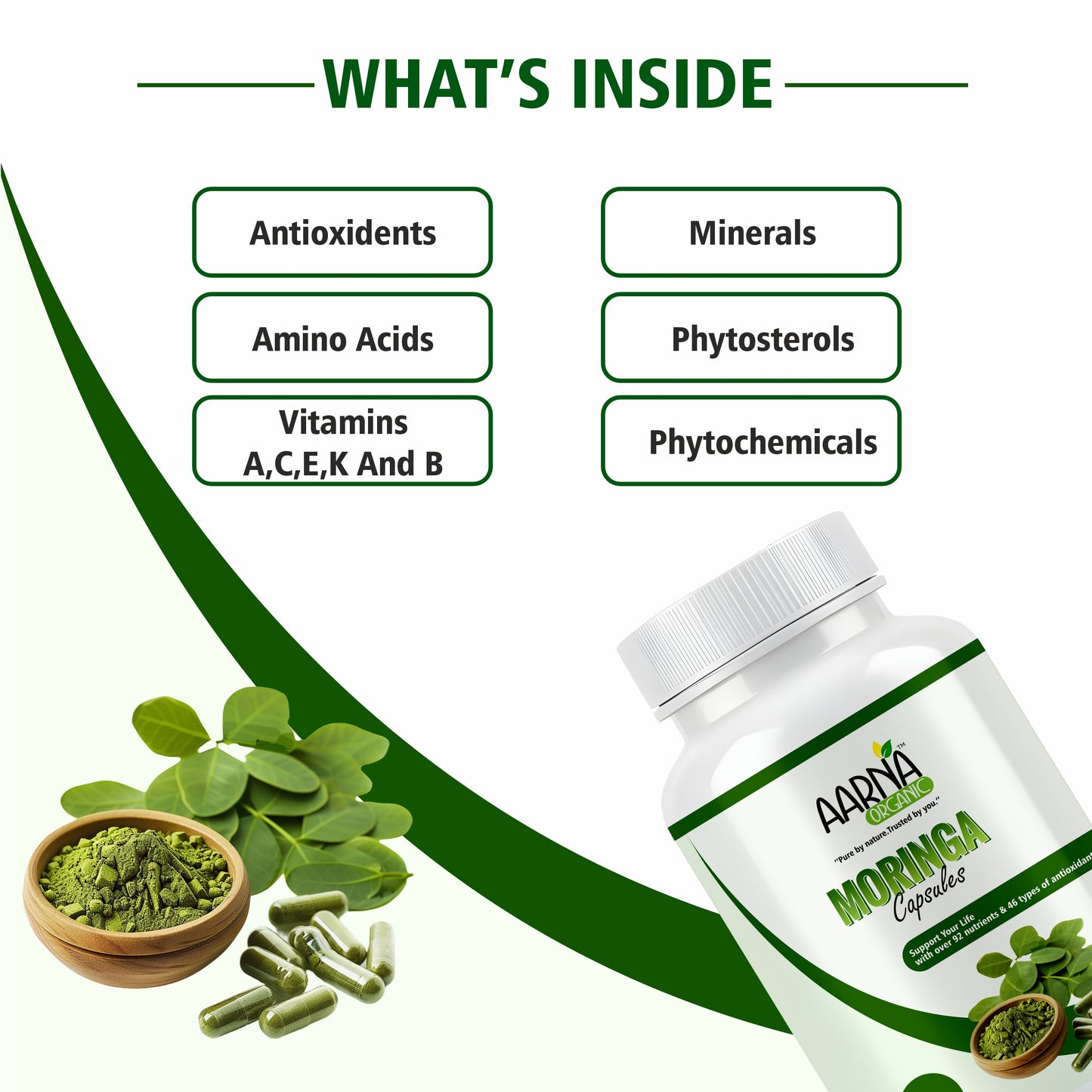 Aarna Organic Moringa Capsules